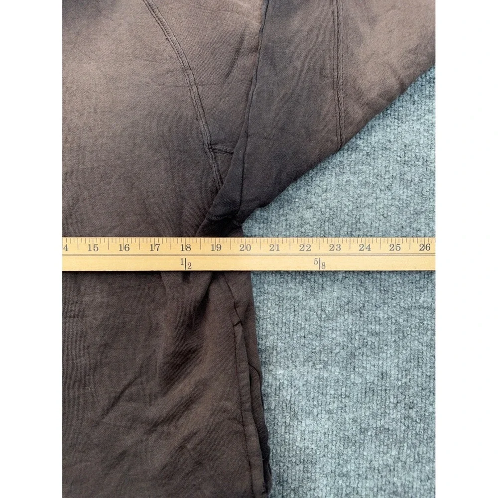 Foot Locker Vintage Quarter Zip Sweatshirt Men Medium Brown Sun Faded Distressed